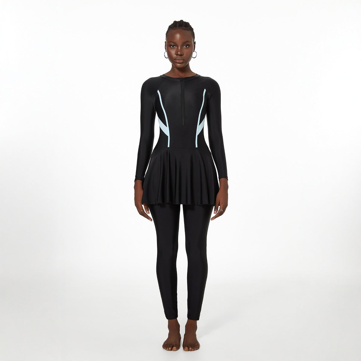 Swimwear Women Belly Covering One Long Sleeve Trousers Spring Surfing Diving Swimsuit Bella Mia